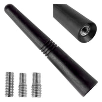 AMiO Car Antenna, 9 cm Antenna Mast with 3 Adapters (5/6/7 mm), antm09, amio-01509