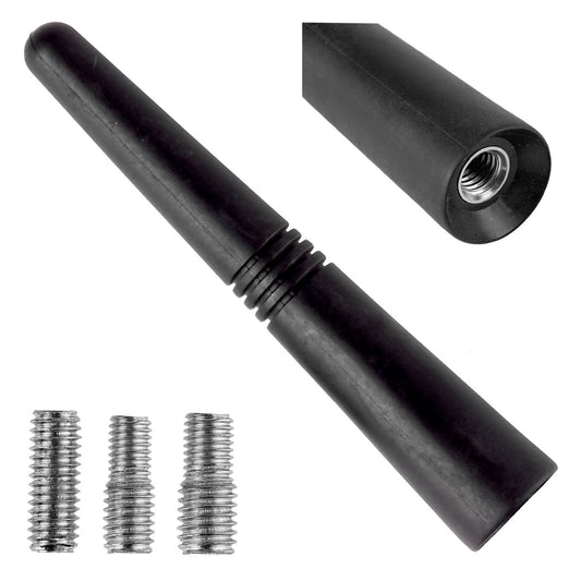 AMiO Car Antenna, 9 cm Antenna Mast with 3 Adapters (5/6/7 mm), antm09, amio-01509