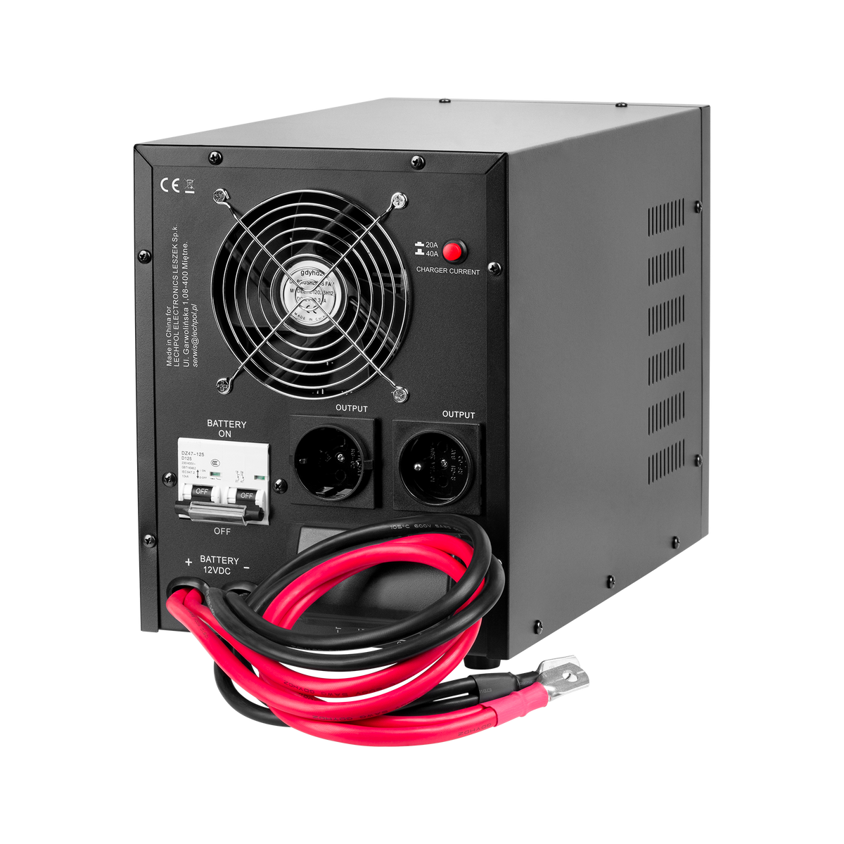 Kemot KEMOT PROsinus-2200 Uninterruptible Power Supply (UPS) — a power converter with a pure sine wave output and a charging function — 12V, 230V, 2200VA/1600W — black – image 2