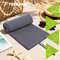 TRIZAND The remaining – Trizand Quick-Dry Towel, 180x100 cm, Gray – image 4