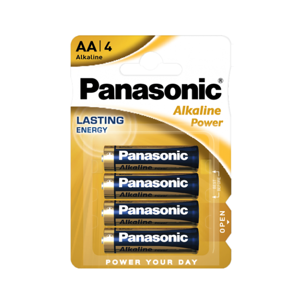 Panasonic Alkaline, coin-cell – Panasonic BRONZE LR06 Alkaline Batteries, 4 per pack