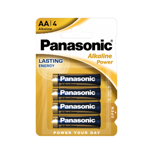 Panasonic Alkaline, coin-cell – Panasonic BRONZE LR06 Alkaline Batteries, 4 per pack