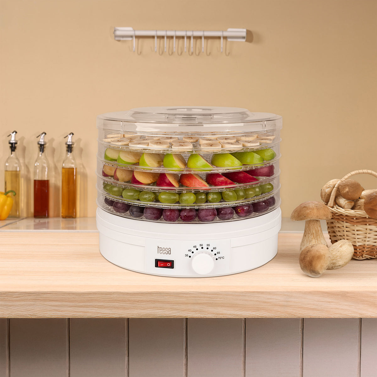 Teesa Dehydrators for mushrooms, fruits – Dehydrator for mushrooms, vegetables, and fruit – image 6