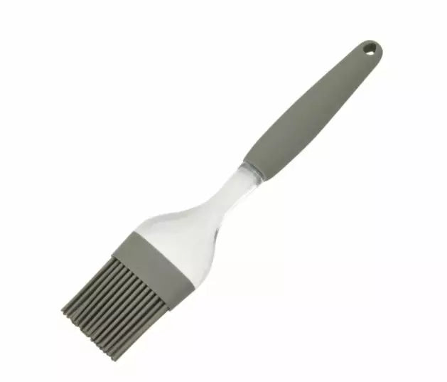KINGHoff Spoons, tongs, and spatulas – Small brush, gray silicone, Kinghoff