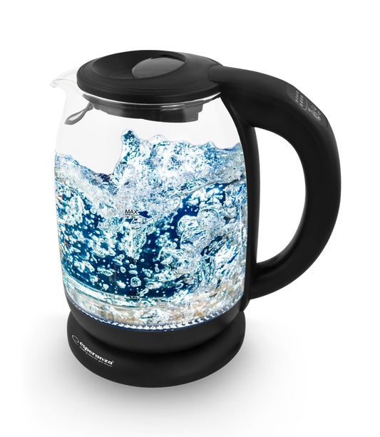Esperanza EKK027 Esperanza 1.7-liter Loire Glass Electric Kettle with LED and Thermometer