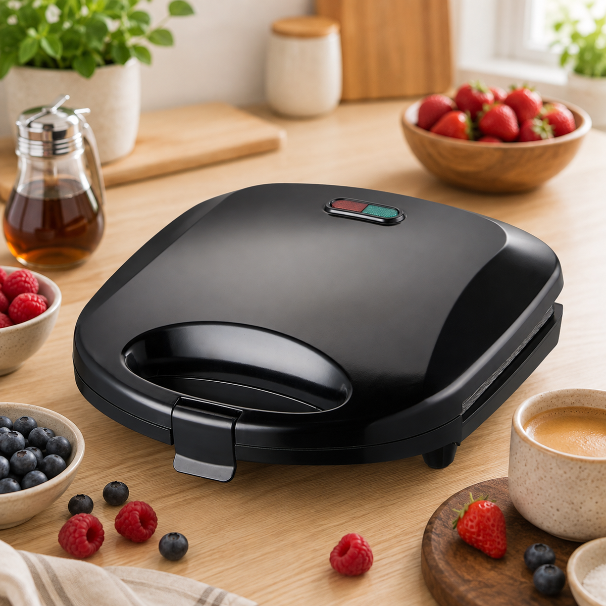 Esperanza Waffle Makers – EKT008 Esperanza Blueberry Waffle Maker, 1000 W – image 5