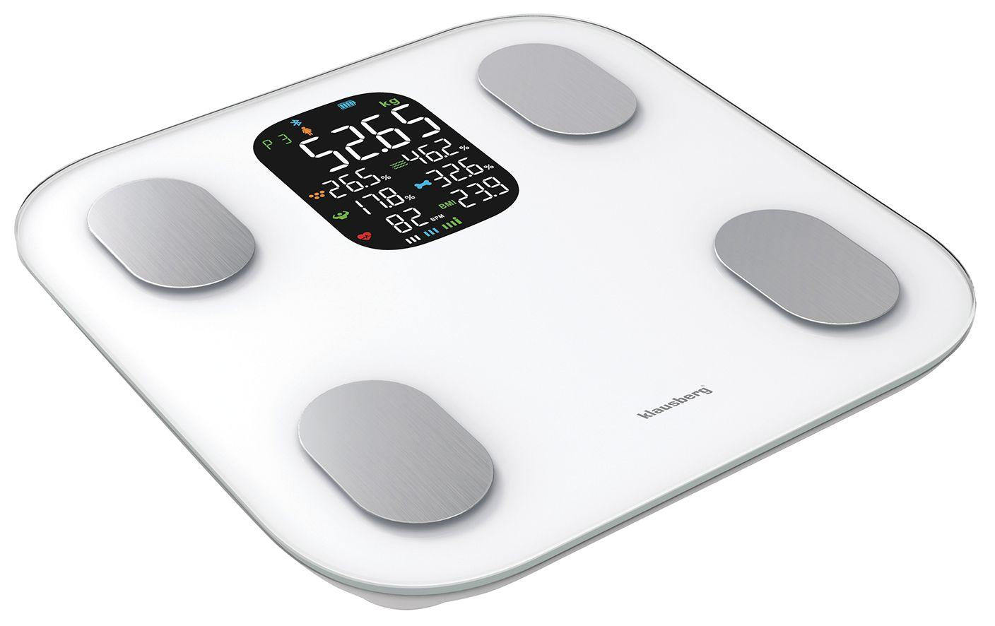 Klausberg Electronic bathroom scale with body composition analyzer, white, Klausberg, KB-7855 – image 2