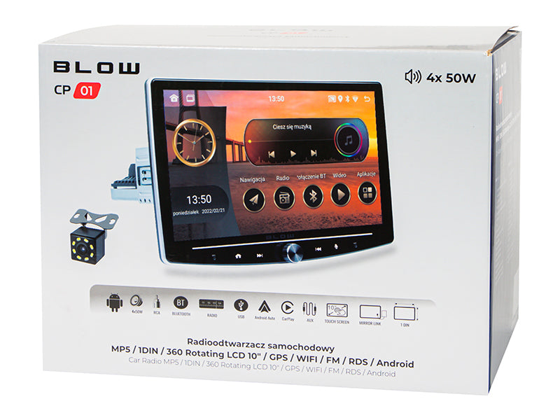 Blow Car stereos – 78-348# Radio Blow CP01 1DIN 10" Android/Wi-Fi/GPS/CarPlay, swivel – image 8