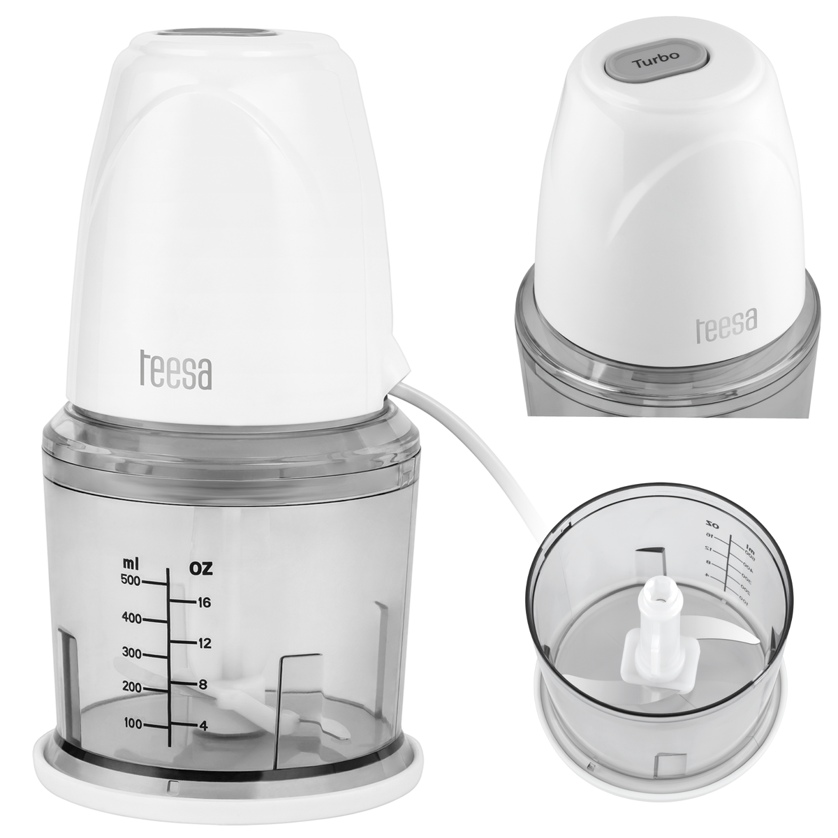 Teesa Mixers – Mini Food Processor with 500 ml Container, 260 W – image 5