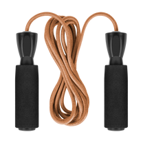Rebel Leather boxing jump rope with foam handle and metal bearing, 280 cm, adjustable, REBEL ACTIVE – image 2