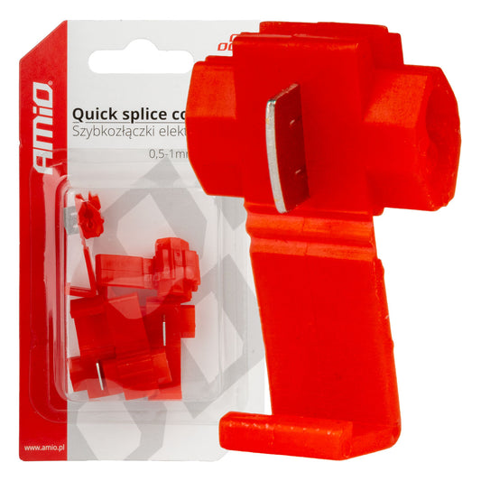 AMiO Electrical Quick Connectors 0.5–1 mm² 10 A, 5-pack, blister pack AMIO-02340
