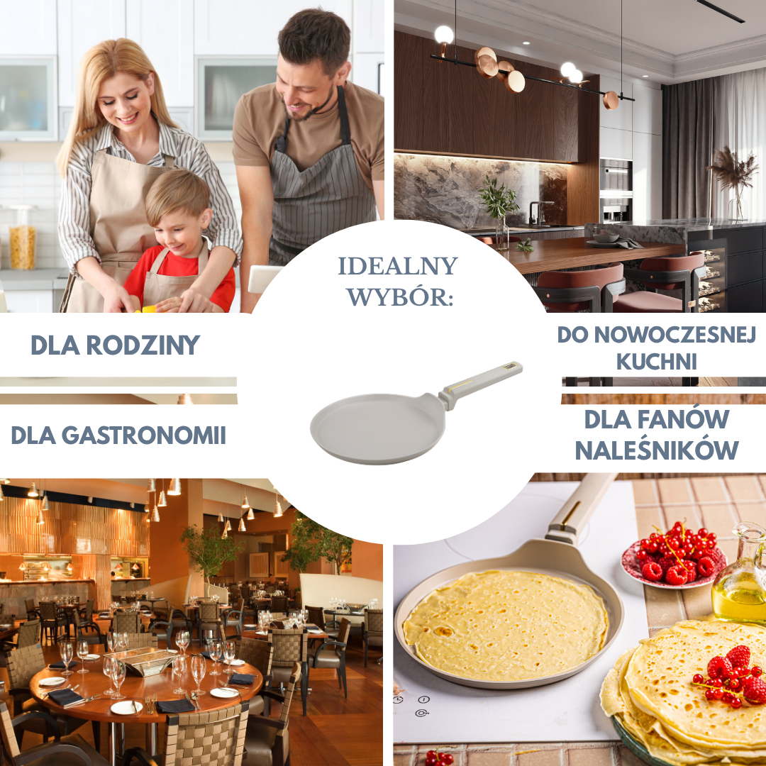 Klausberg Beige pancake pan with nonstick coating, 24 cm in diameter, Klausberg – image 7