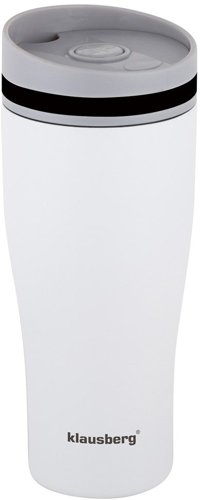 Klausberg Thermal mugs, thermoses and – Thermal mug, white, 380 ml, Klausberg