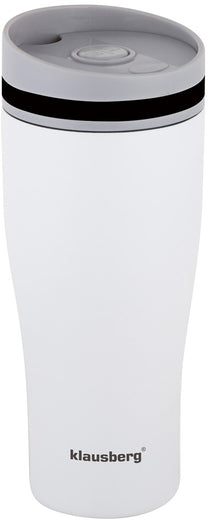 Klausberg Thermal mugs, thermoses and – Thermal mug, white, 380 ml, Klausberg