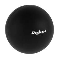 Rebel Massagers for – Massage ball, 6.25 cm, black, silicone, REBEL ACTIVE