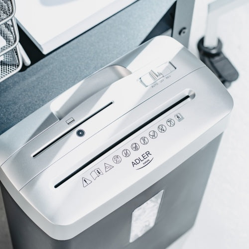 ADLER Paper Shredders, Laminators, and Supplies – AD 1037 Silver Paper Shredder – image 10