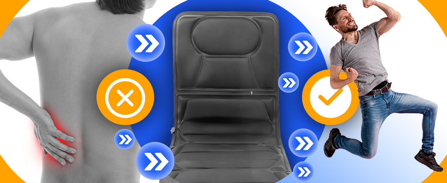 RTO Vibrating Massage Mat, Massage Mattress for Bed or Armchair, 12 Motors, Remote Control - SR319 – image 3