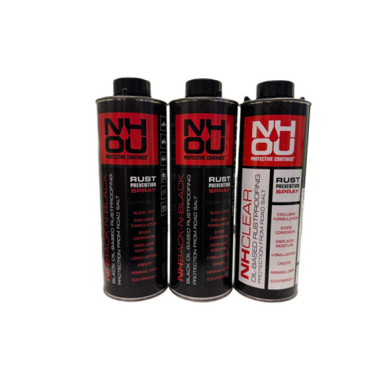 NHOU Oil Coating for Anti-Rust Treatment - Set 1000ml x 3 (2 Black + 1 Transparent)