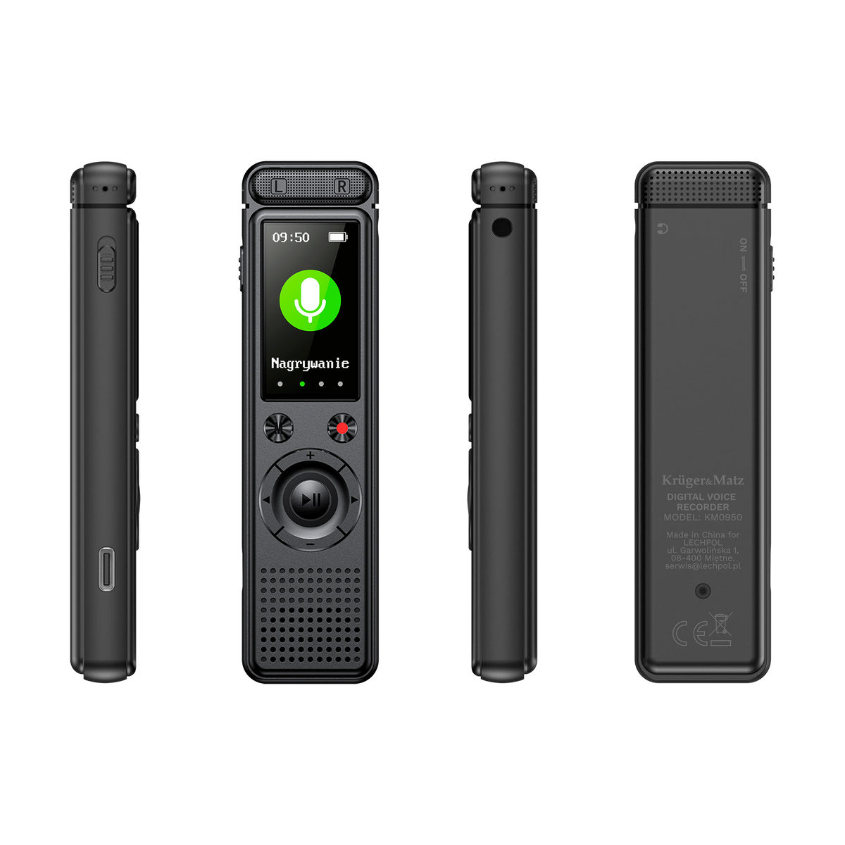 Kruger&Matz MP3 – Kruger&amp;Matz KM0950 8GB Digital Voice Recorder – image 5