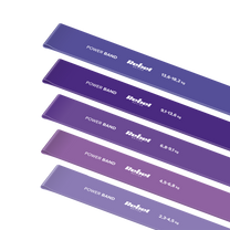 Rebel Latex Exercise Band Set - Mini Band L, 2.3–18.2 kg, 5 bands, purple, REBEL ACTIVE – image 2