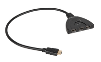 LP HDMI switch connector on a cable with 1 output and 2 inputs