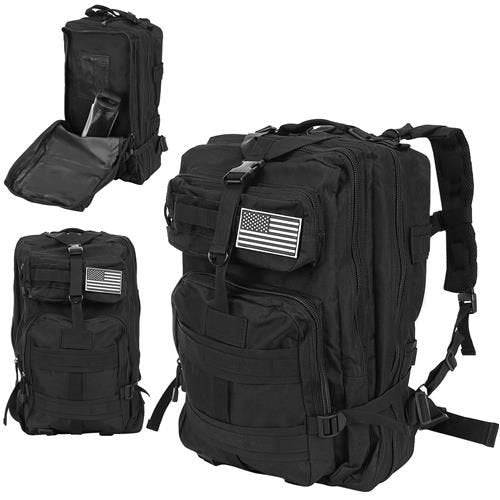 TRIZAND The remaining – XL Black Military Backpack – image 2