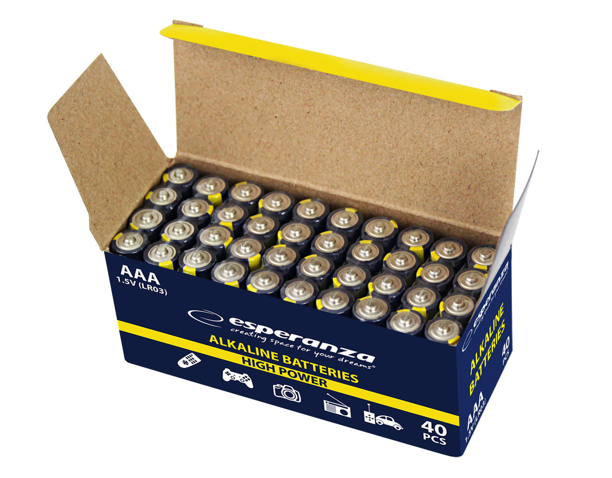 Esperanza Alkaline, coin-cell, and zinc-carbon – EZB117 Esperanza AAA Alkaline Batteries, 4-Pack – image 4