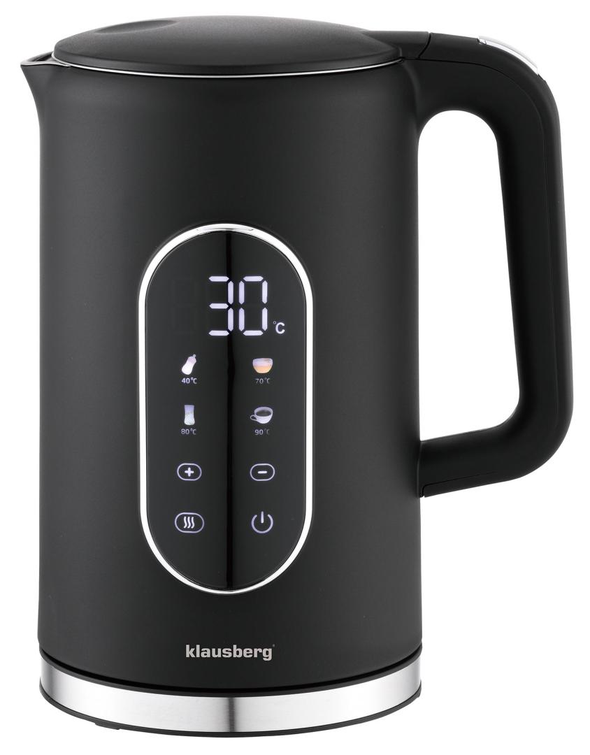 Klausberg Electric kettle, black, with LED display, 1.7 L, Klausberg, KB-7891 – image 10