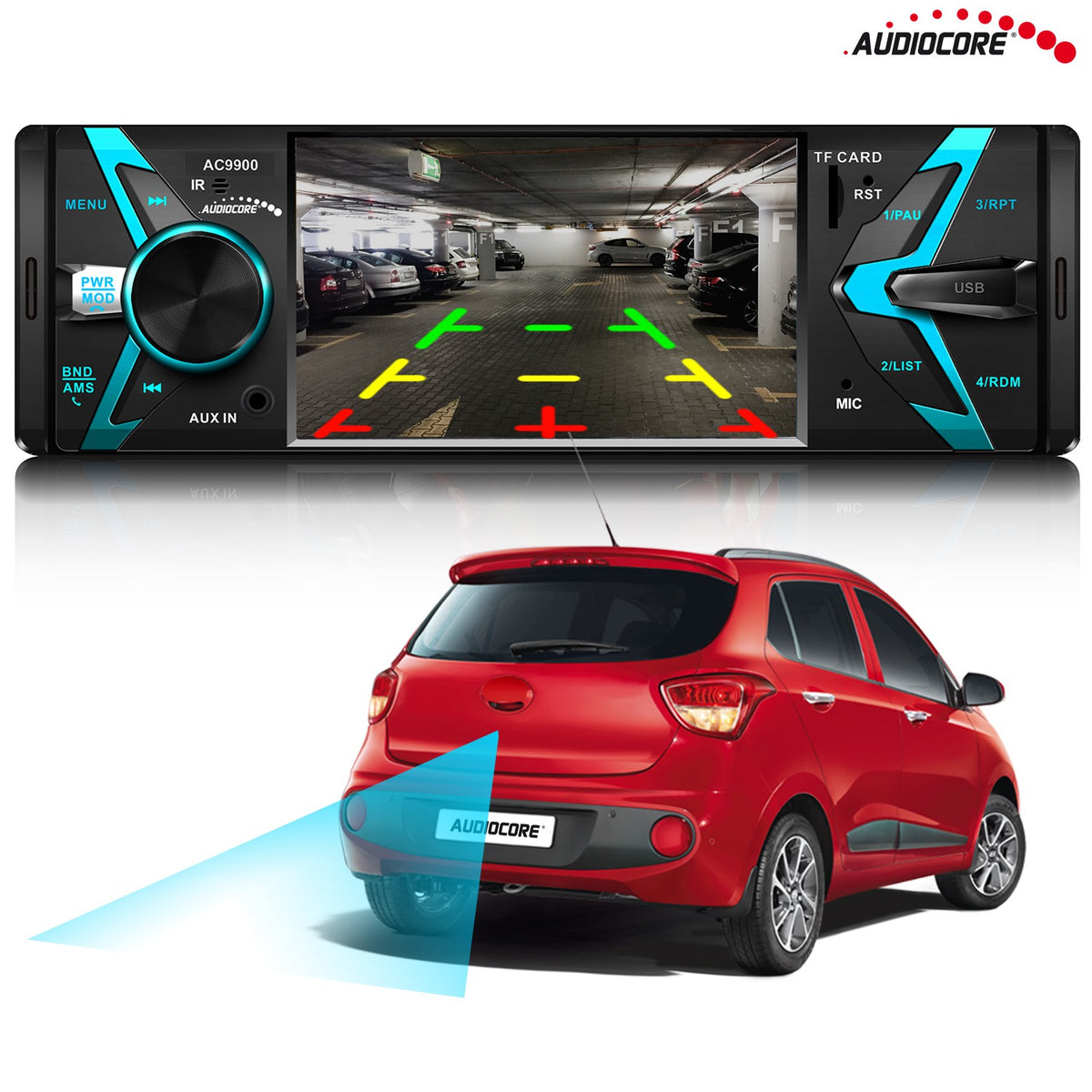 Audiocore Audiocore AC9900 MP5 AVI DivX Bluetooth Car Stereo with Hands-Free and Remote Control – image 7