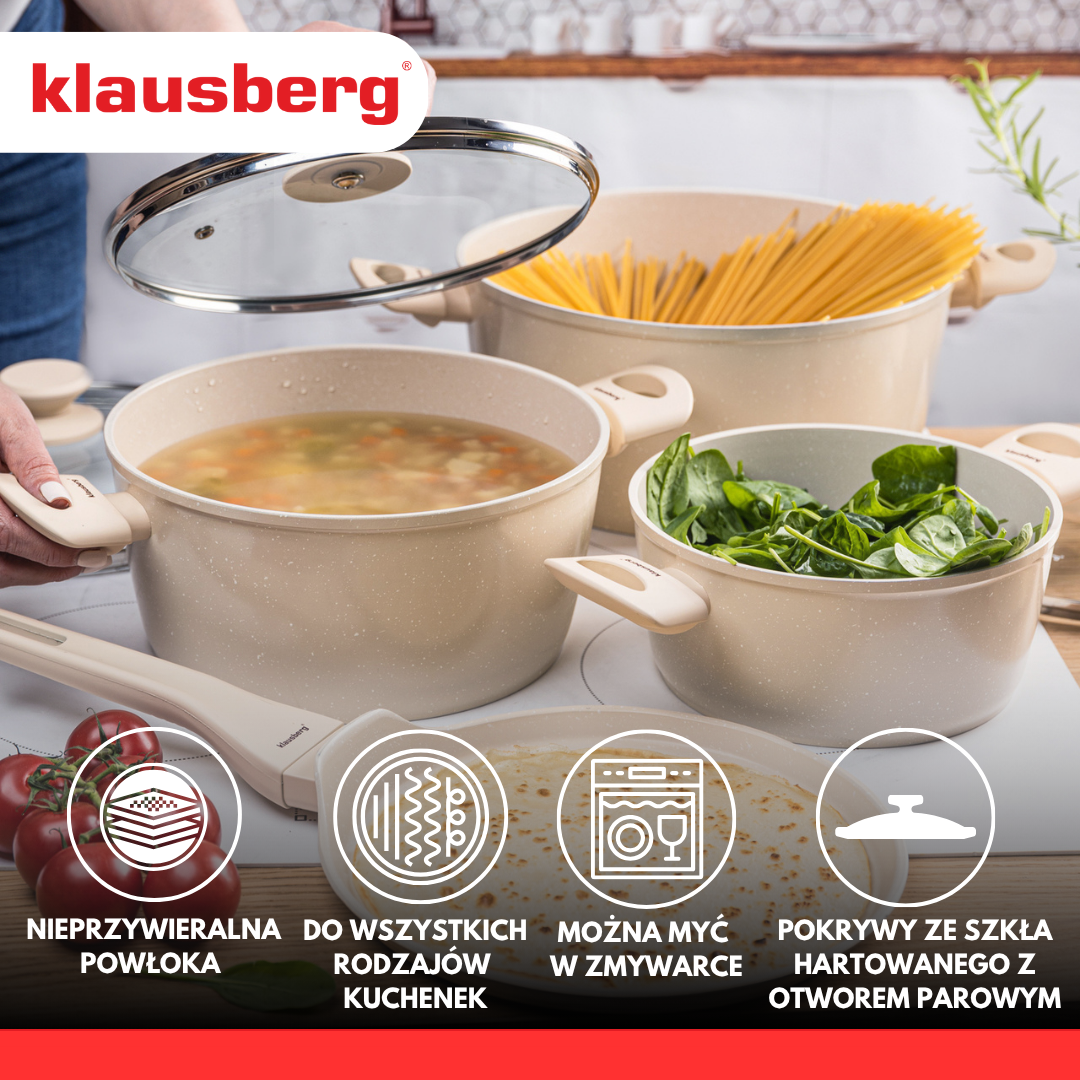 Klausberg Pots and – Marbled Nonstick Cookware Set, 7-Piece Set by Klausberg – image 5