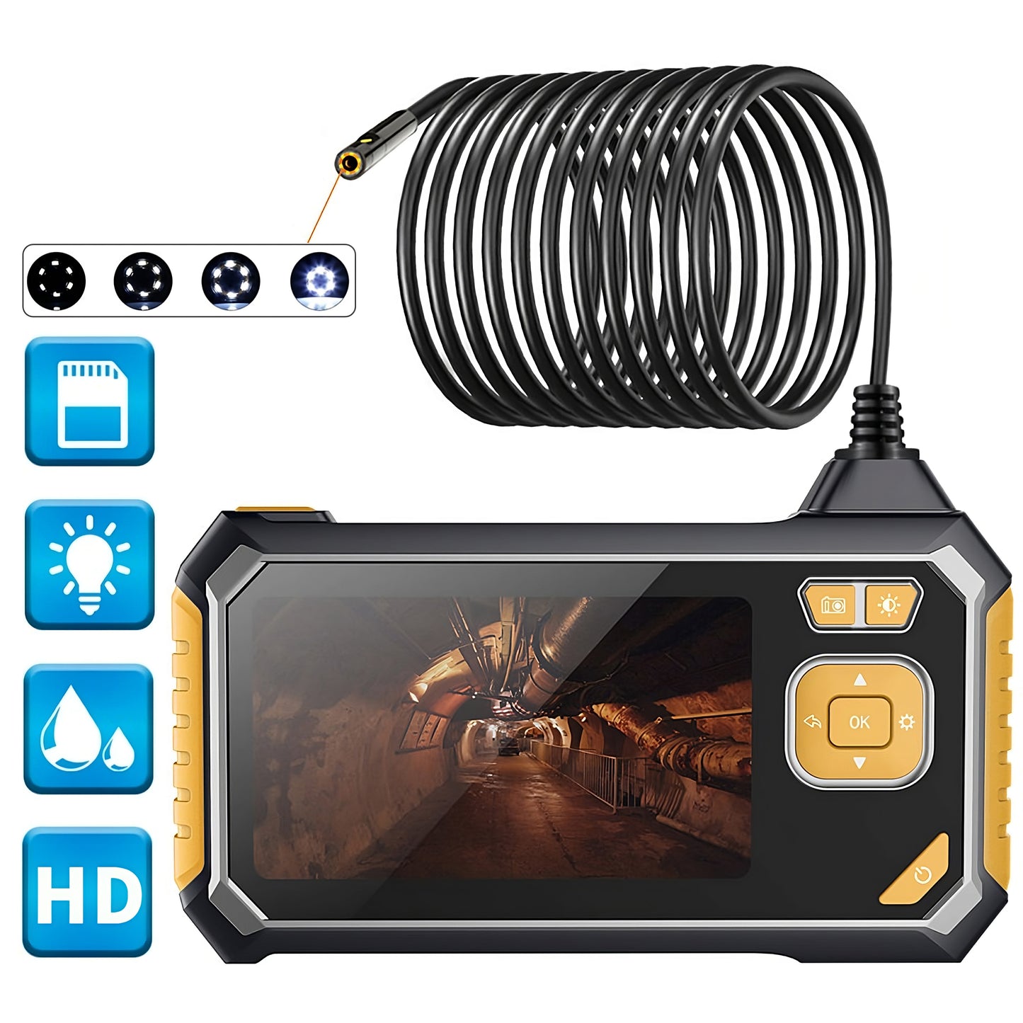 RTO 3M 4.3-inch 8mm Full HD Endoscope Inspection Camera - E692 – image 3