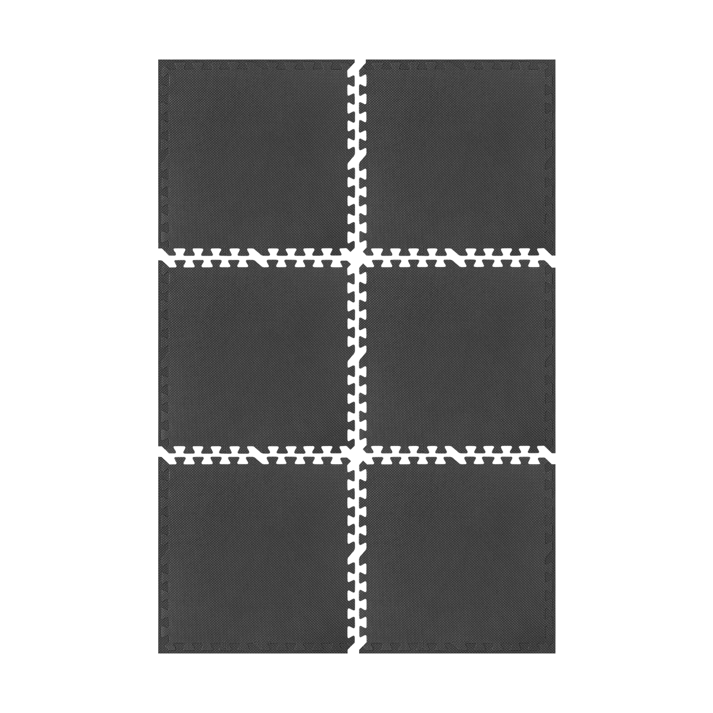 Rebel Protective mat for fitness equipment and gym workouts, 60x60 cm interlocking tiles, set of 6, REBEL ACTIVE – image 3