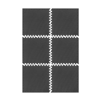Rebel Protective mat for fitness equipment and gym workouts, 60x60 cm interlocking tiles, set of 6, REBEL ACTIVE – image 3