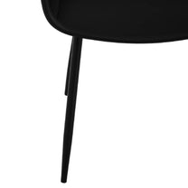 bucket chair for home restaurant up to 150 kg 2 pcs black - Carlat