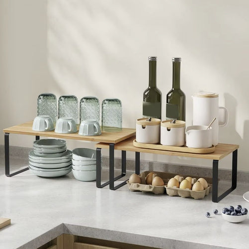 RUHHY The remaining – Bamboo Kitchen Shelf - 2-Pack Ruhhy 25661 – image 11
