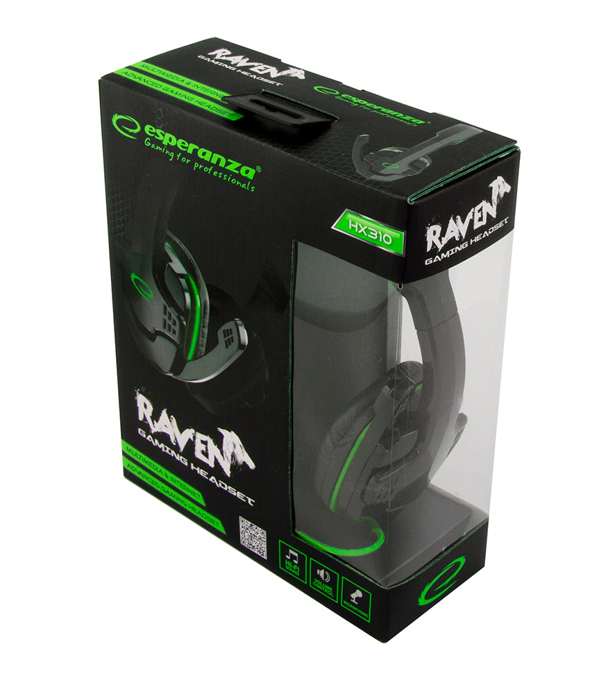 Esperanza Over-ear – EGH310G Esperanza Gaming Headset with Microphone, Raven Green – image 8