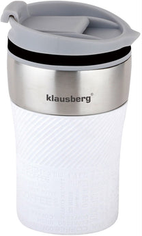 Klausberg Thermal mugs, thermoses and – Thermal mug, white, 380 ml, Klausberg – image 2