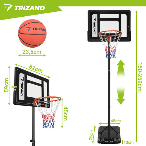 TRIZAND The remaining – Trizand 259 cm Basketball Hoop – image 2