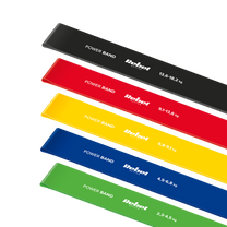 Rebel Latex Exercise Band Set - Mini Band L, 2.3–18.2 kg, 5 bands, assorted colors, REBEL ACTIVE – image 2