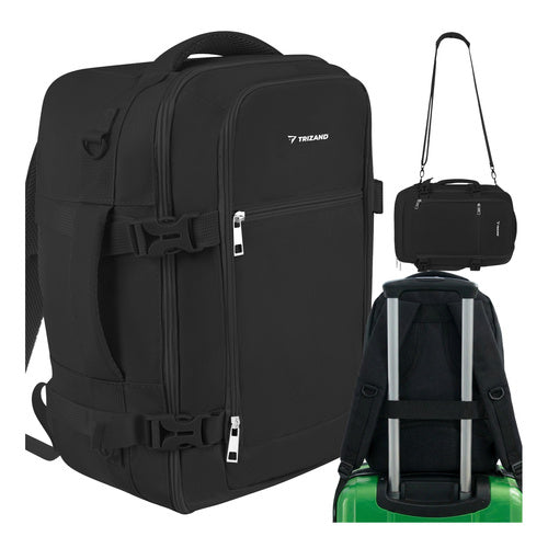 TRIZAND The remaining – Trizand Black Hiking Backpack, 40x25x20 cm – image 2