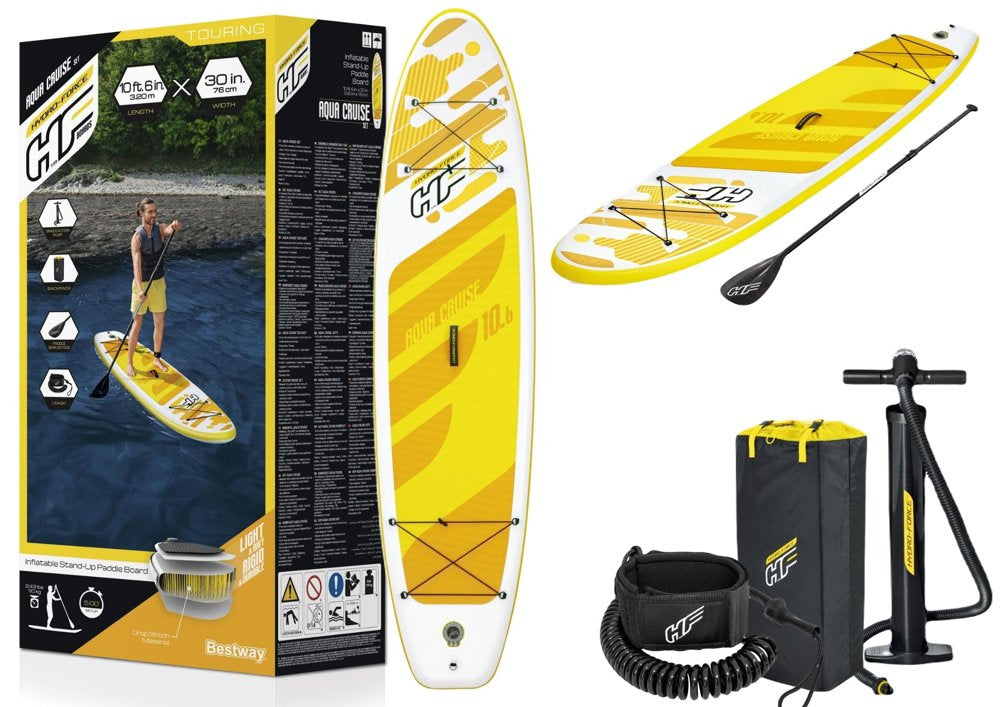 BESTWAY Hydro-Force Yellow SUP Board, 320 x 76 x 12 cm, Bestway 65348