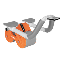 Rebel Abdominal exercise device with timer, AB Roller Wheel AB-3, gray and orange, REBEL ACTIVE