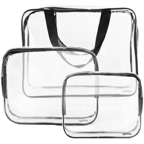SOULIMA Cosmetics, trunks, containers, and – Soulima 21448 3-in-1 Clear Cosmetic Bag