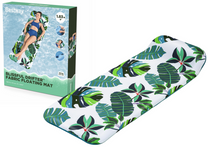 BESTWAY Inflatable Mattress / Swimming Pool Float - White with Palm Leaf Design 43731