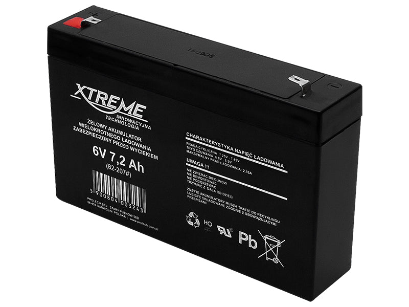 Blow Gel – 82-207# Gel Battery 6 V 7.2 Ah Xtreme 151x93x35_4.8