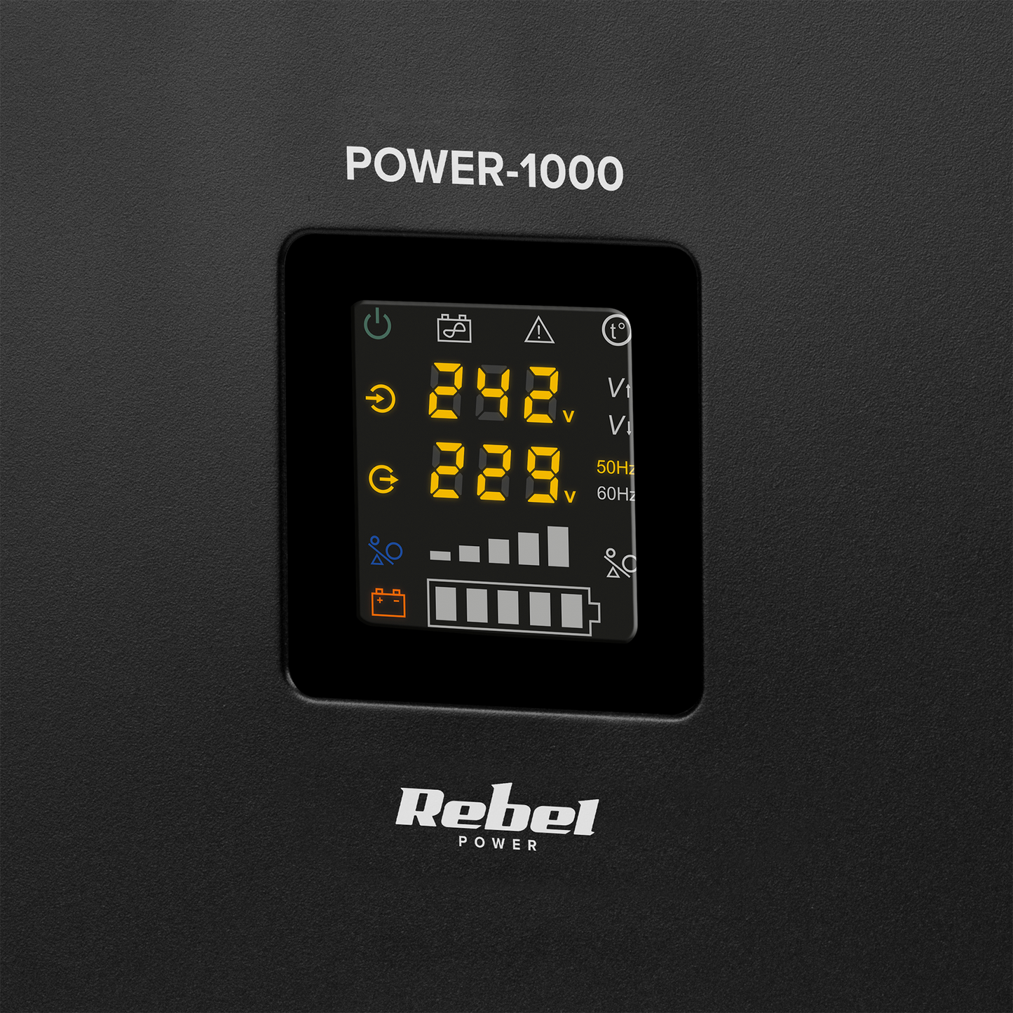 Rebel Rebel POWER-500 Wall-Mounted Emergency Power Supply - Inverter with Pure Sine Wave Output and Charging Function 12V 230V 500VA/300W – image 17