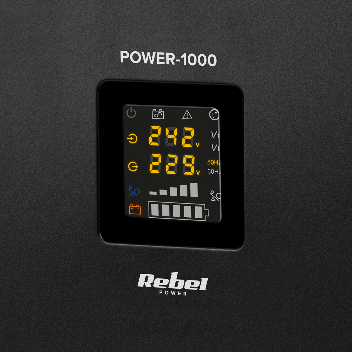 Rebel Rebel POWER-500 Wall-Mounted Emergency Power Supply - Inverter with Pure Sine Wave Output and Charging Function 12V 230V 500VA/300W – image 17