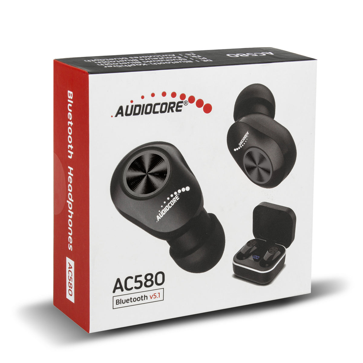 Audiocore Audiocore TWS BT 5.1 Earbuds with a 300mAh charging case and 30mAh earbuds, black AC580 – image 6