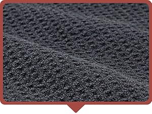 Textured dark gray mat with a red border