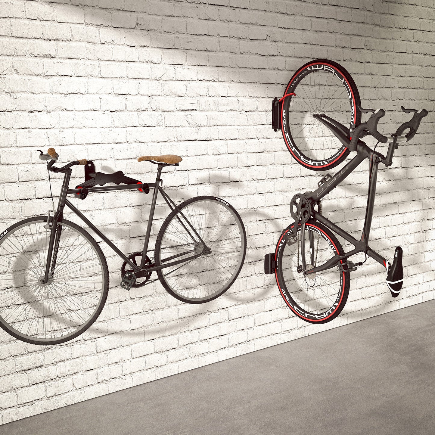 Maclean Bicycle hangers and – Maclean wall-mounted bicycle rack, 25kg max, MC-457 – image 3